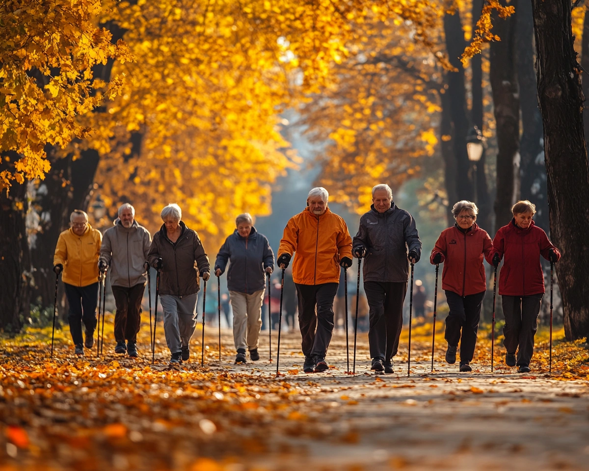 Скандинавська ходьба для пенсіонерів